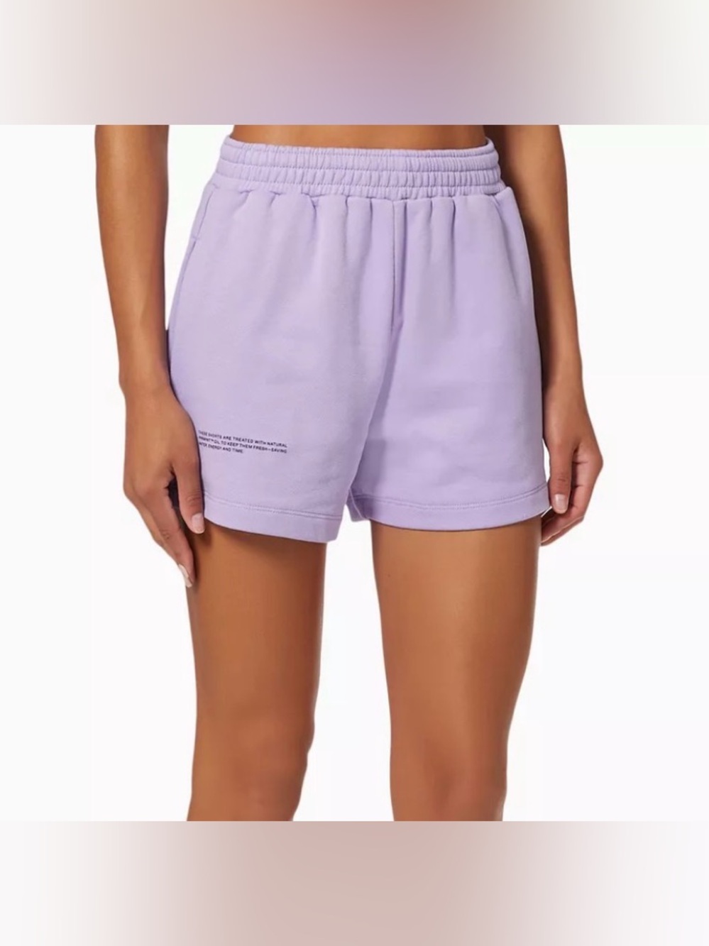 Pangaia purple cotton shorts
